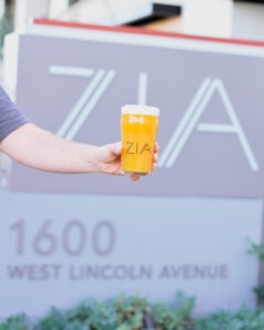 Zia and Radiant Beer Co Anaheim new apartments across street from brewery